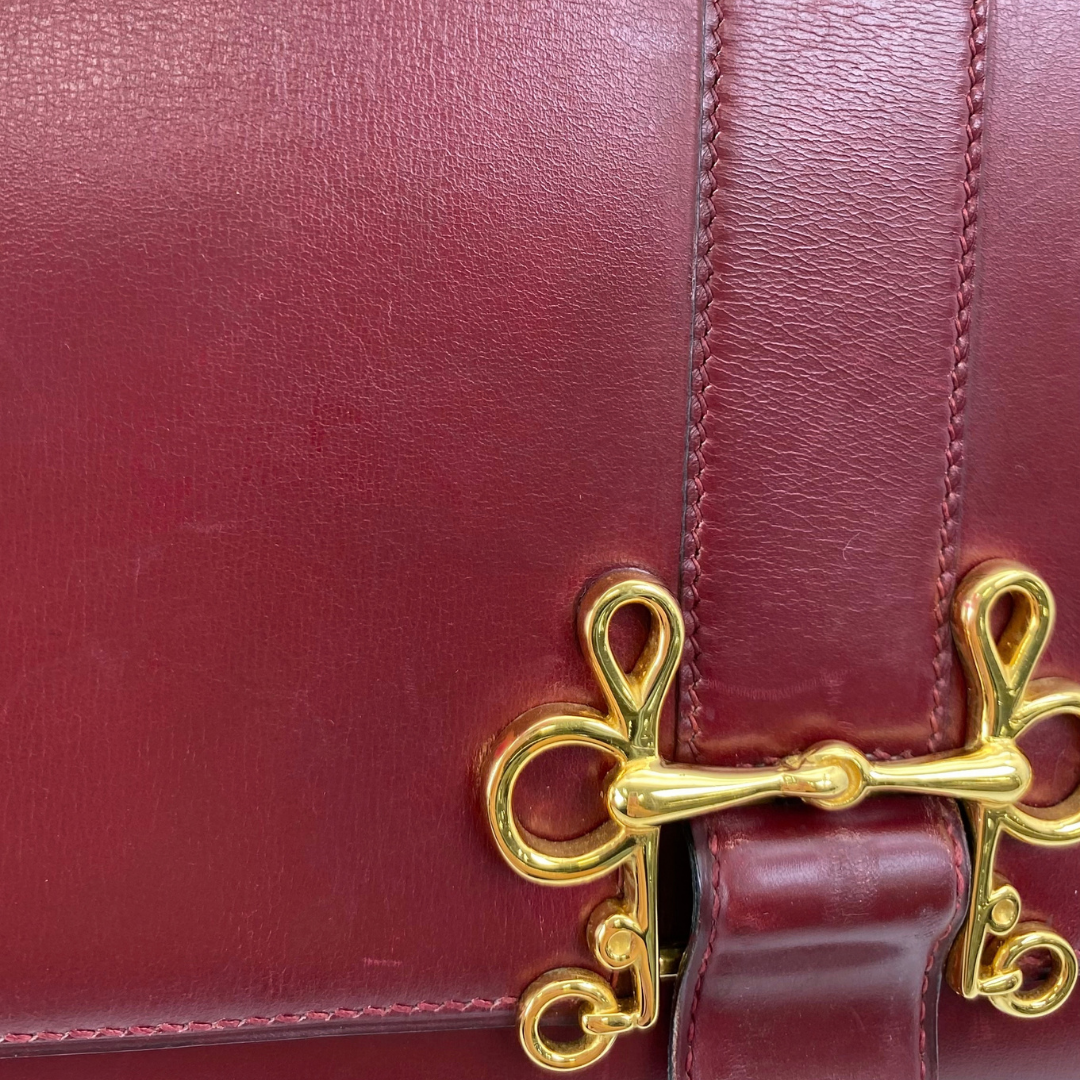 Akemi, 1976 Sorogne Rouge H Boxcalf Gold Hardware with stamp 〇F