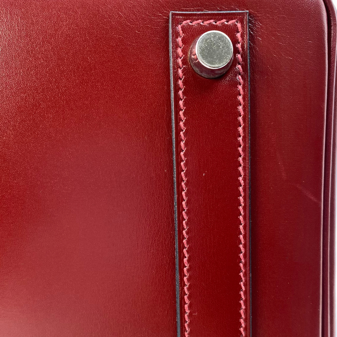 Delara, 2001 Hat A Courroies 32 Rouge H Palladium Hardware with stamp ⬜︎E