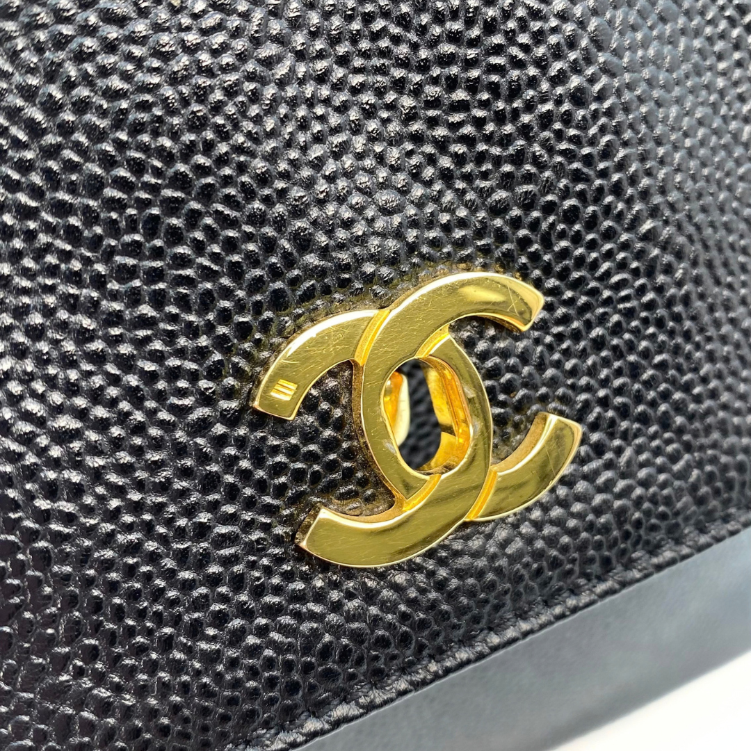 Natsuki, 4 Series Tote Black Caviar with seal and card