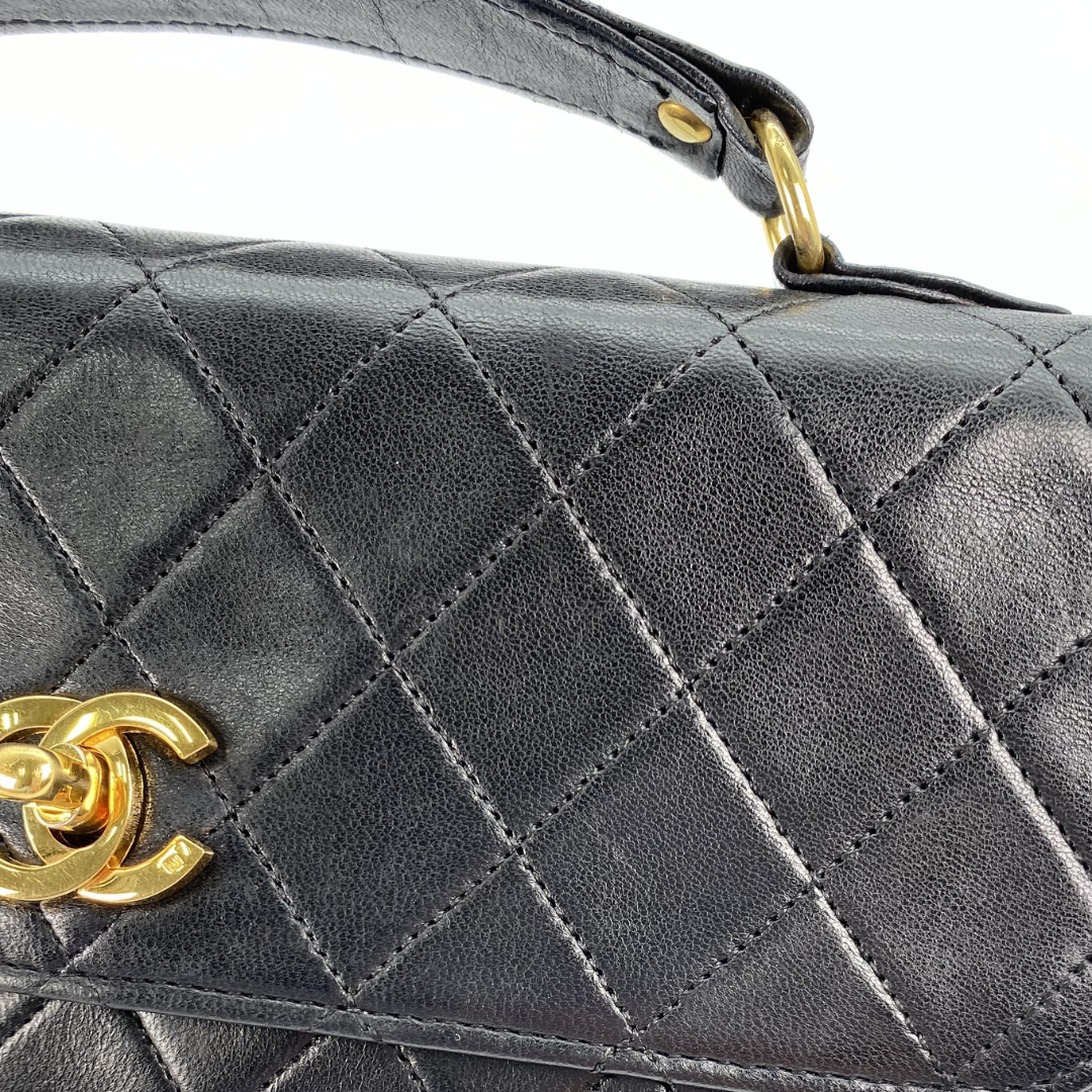 Aramis, 0 Series Matelasse Black Lambskin with seal only