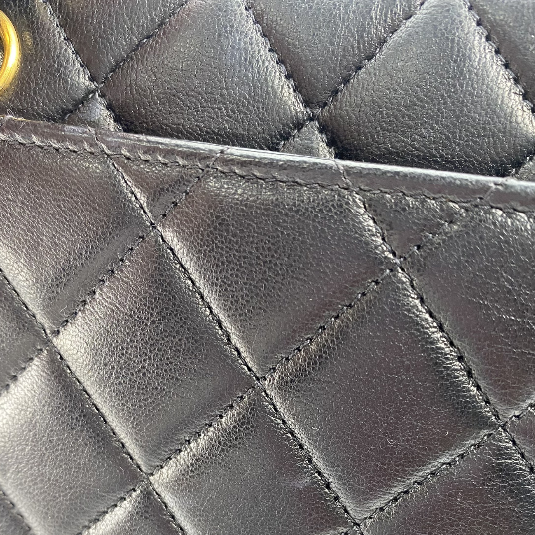 Otto, 4 Series Black Lambskin Envelope Pocket Flap with seal only