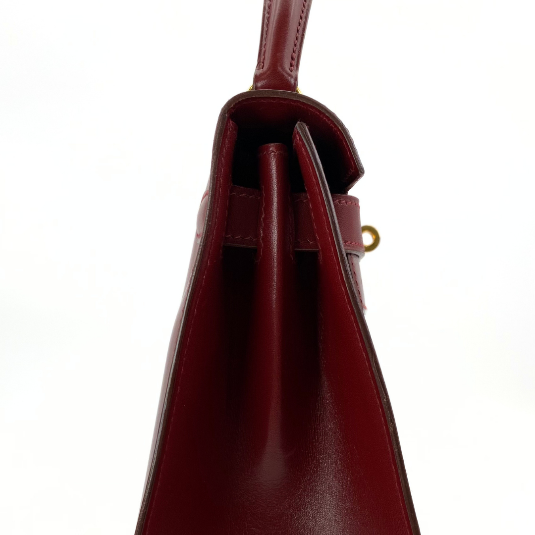 Renzo, 1992 Kelly 28 Sellier Rouge H Boxcalf with stamp 〇V