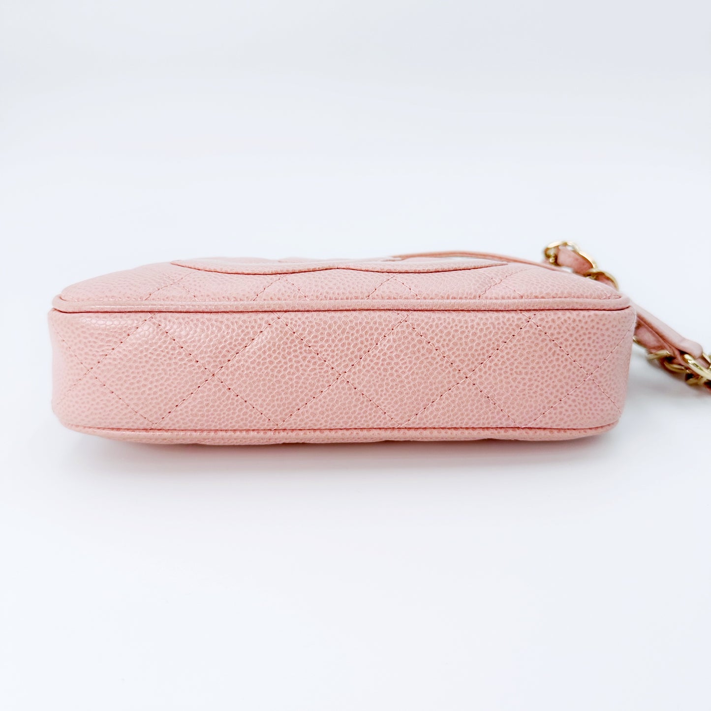 Heavenly, Vintage Authentic Chanel 8 series timeless CC pink caviar with seal