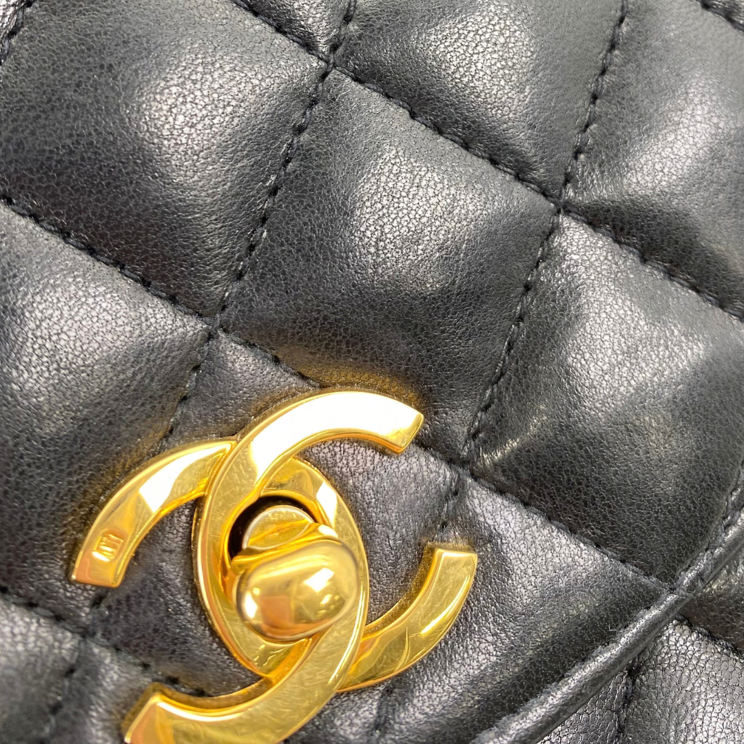 Kosei, 0 Series Half Moon Black Lambskin with seal and card