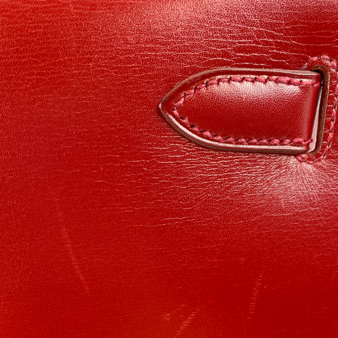 Renzo, 1992 Kelly 28 Sellier Rouge H Boxcalf with stamp 〇V