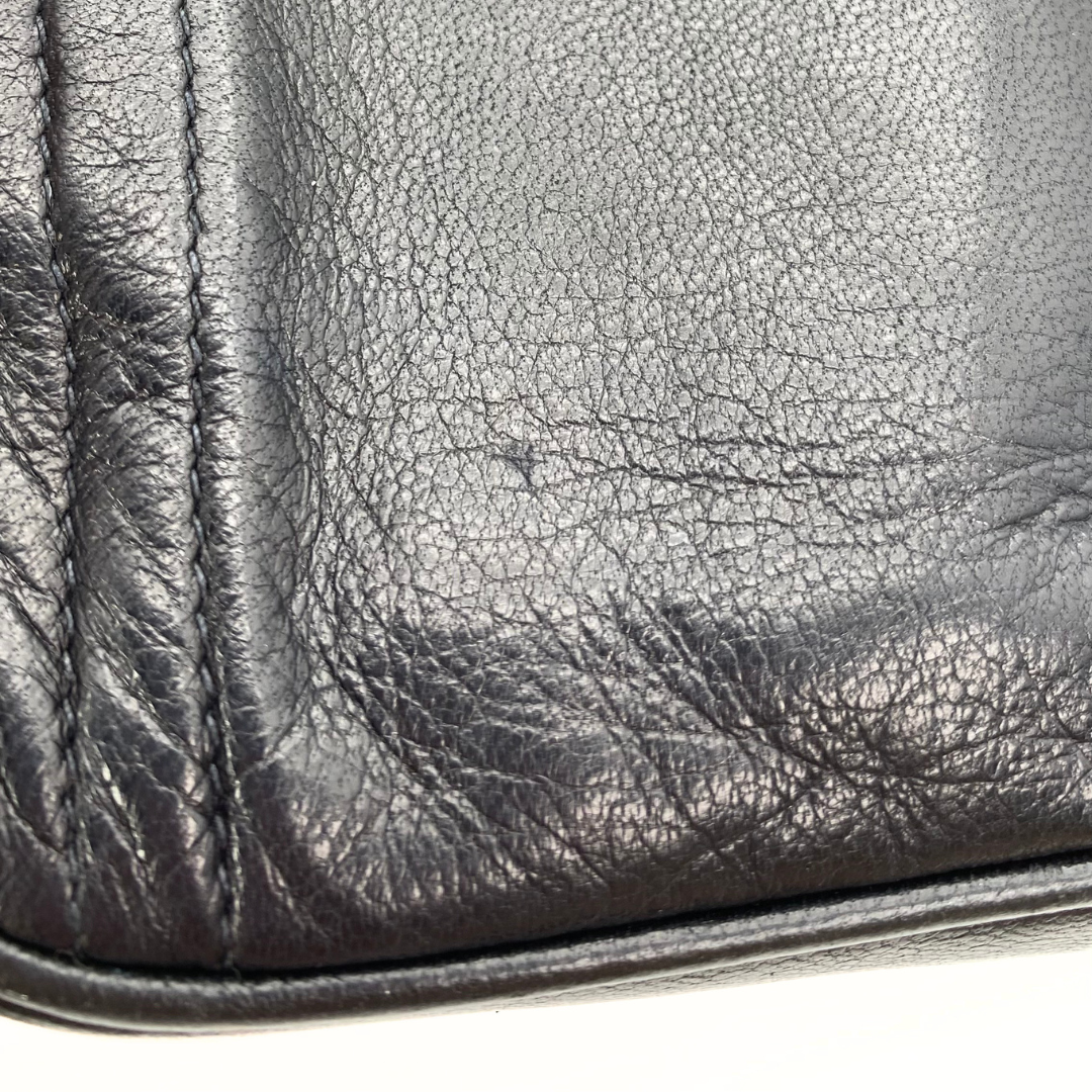 Rodion, 0 Series Black Lambskin Wallet On Chain with seal and card
