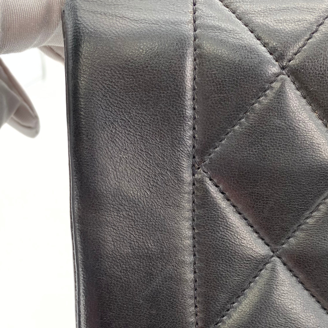 Solon, 3 Series Small Diana  Black Lambskin with seal only