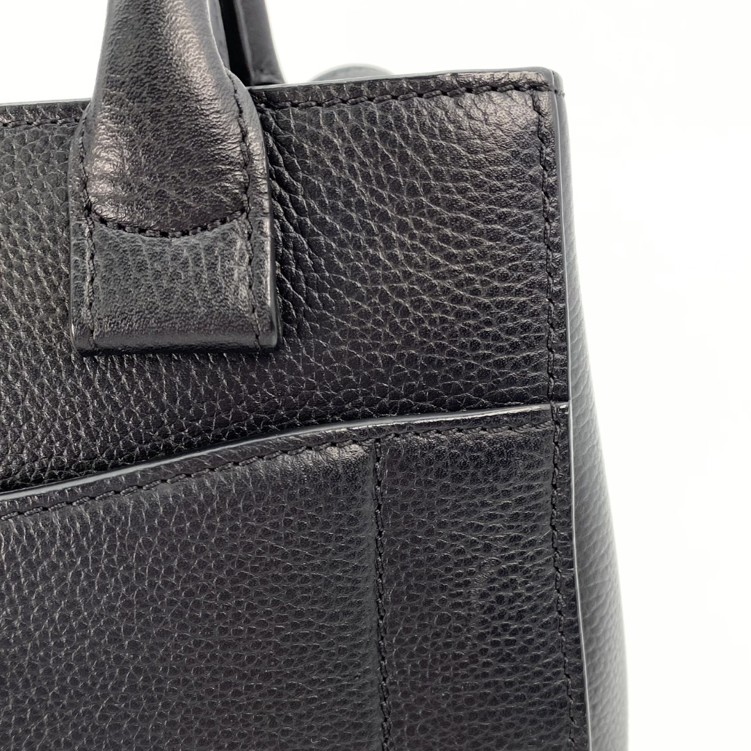 Brodie, 23 Series Neo Excecutive Tote Black Leather with seal and card