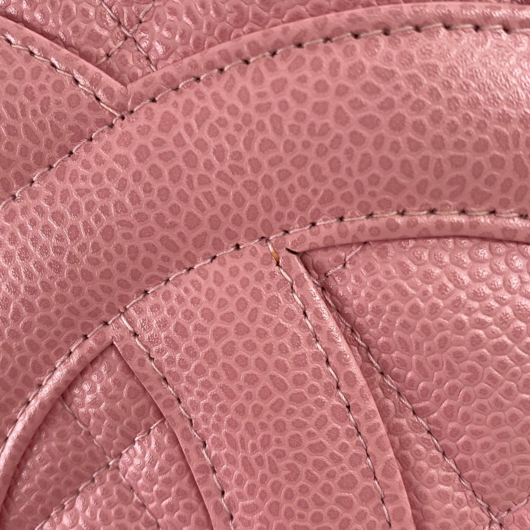 Dami, 8 Series Medallion Tote Reissue Pink Caviar with seal and card