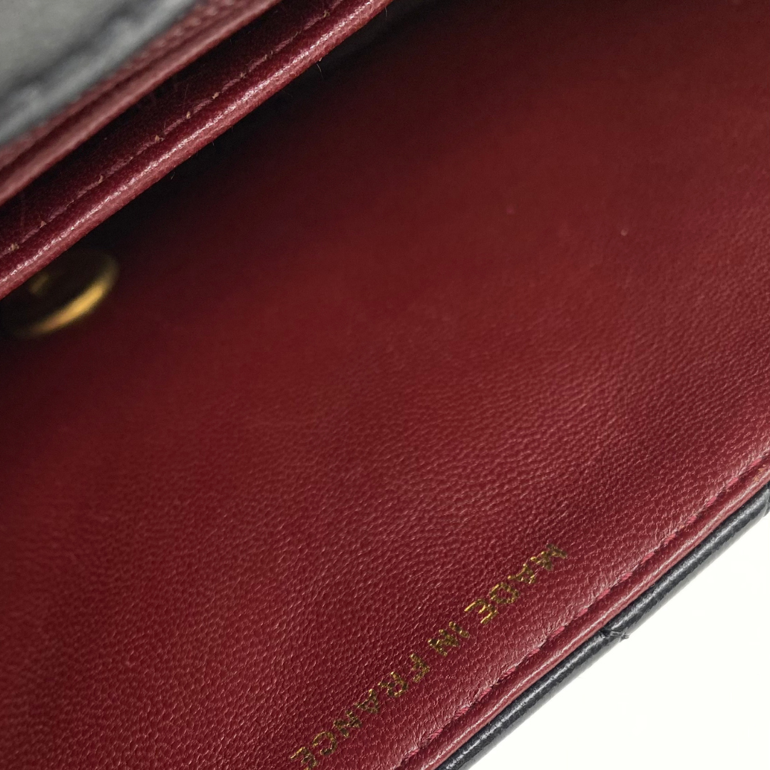 Artem, 4 Series Black Lambskin Tab Border with seal only