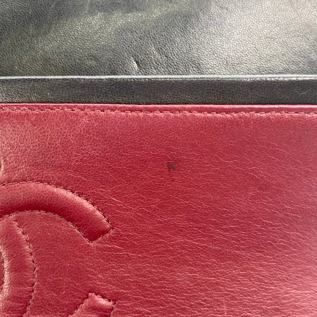 Adara, 3 Series Small Classic Flap Black Lambskin with seal and card
