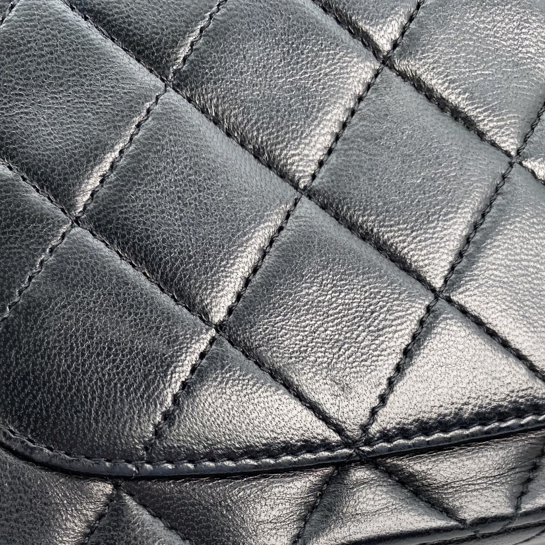 Alora, 0 Series Mini Square 17cm Black Lambskin with seal and card