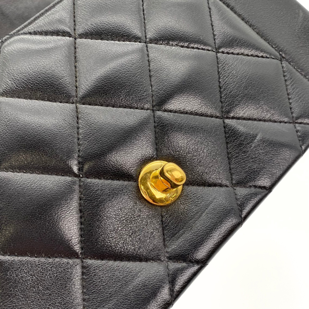 Sergey, 2 Series Small Diana Black Lambskin with seal and card