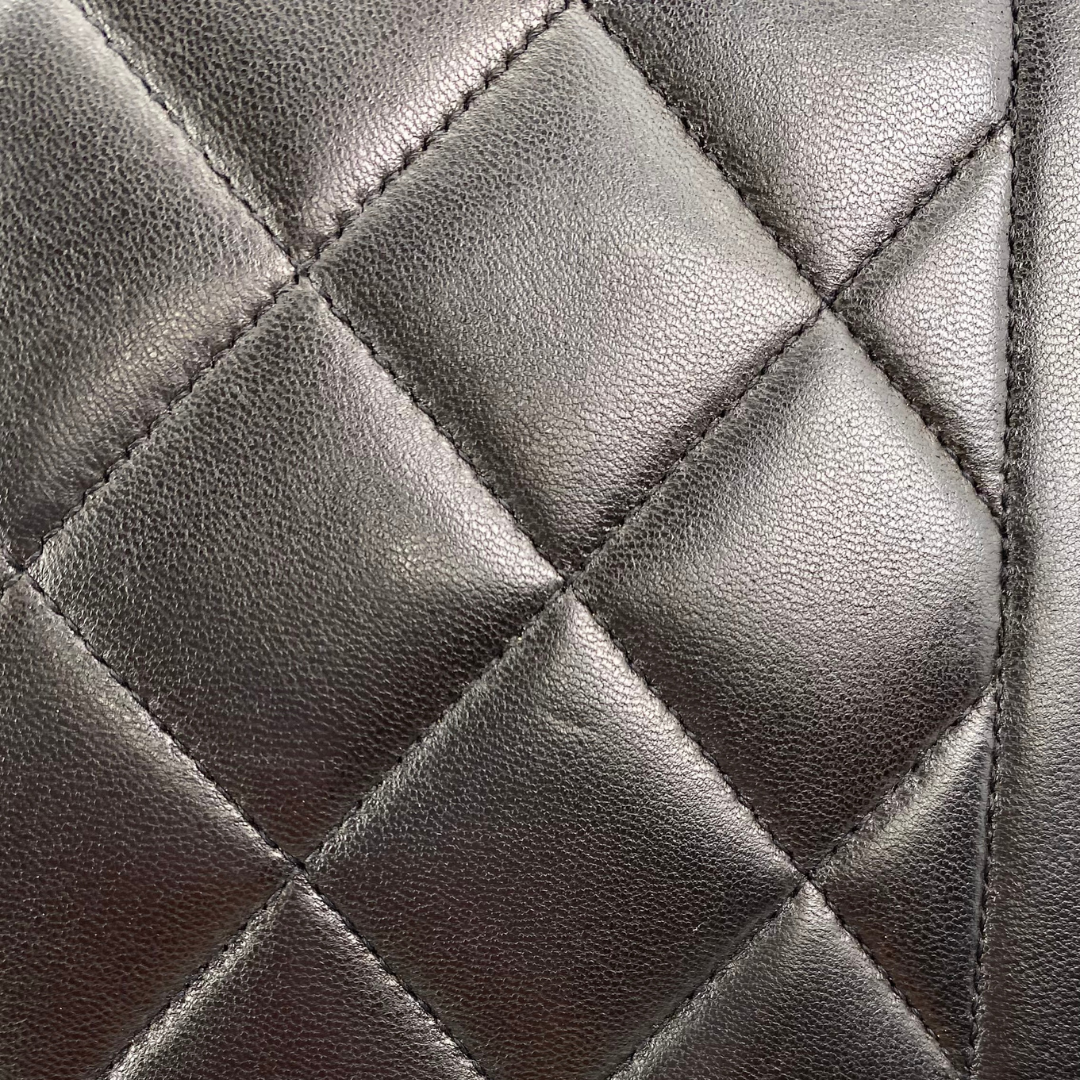 Sorenza, 2 Series Medium Diana Black Lambskin with seal and card