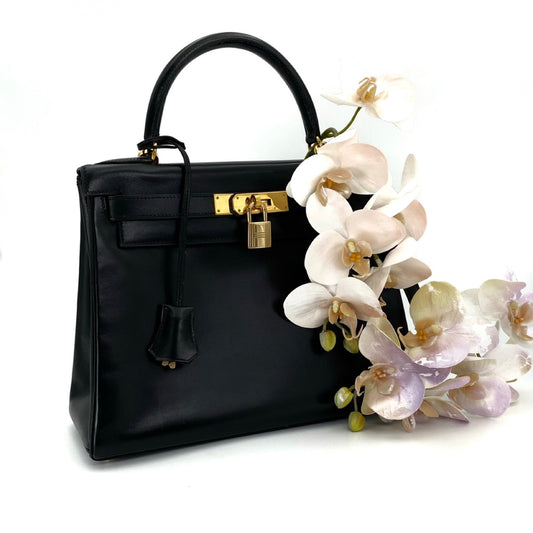 Lester, 1993 Kelly 28 Black Box Kelly Gold Hardware with stamp 〇W