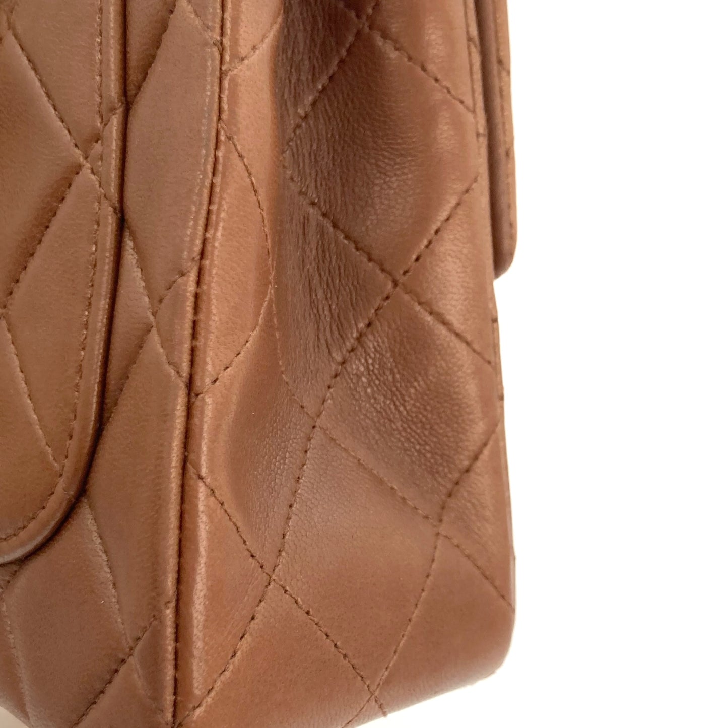 Althea, 2 Series Mini Square 17cm Brown Lambskin with seal only