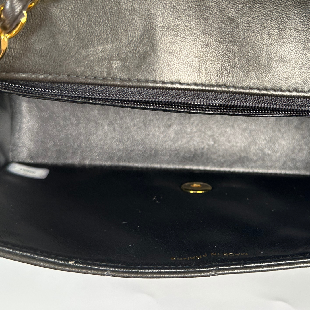 Pioco, 4 Series Small Diana Black Lambskin with seal and card