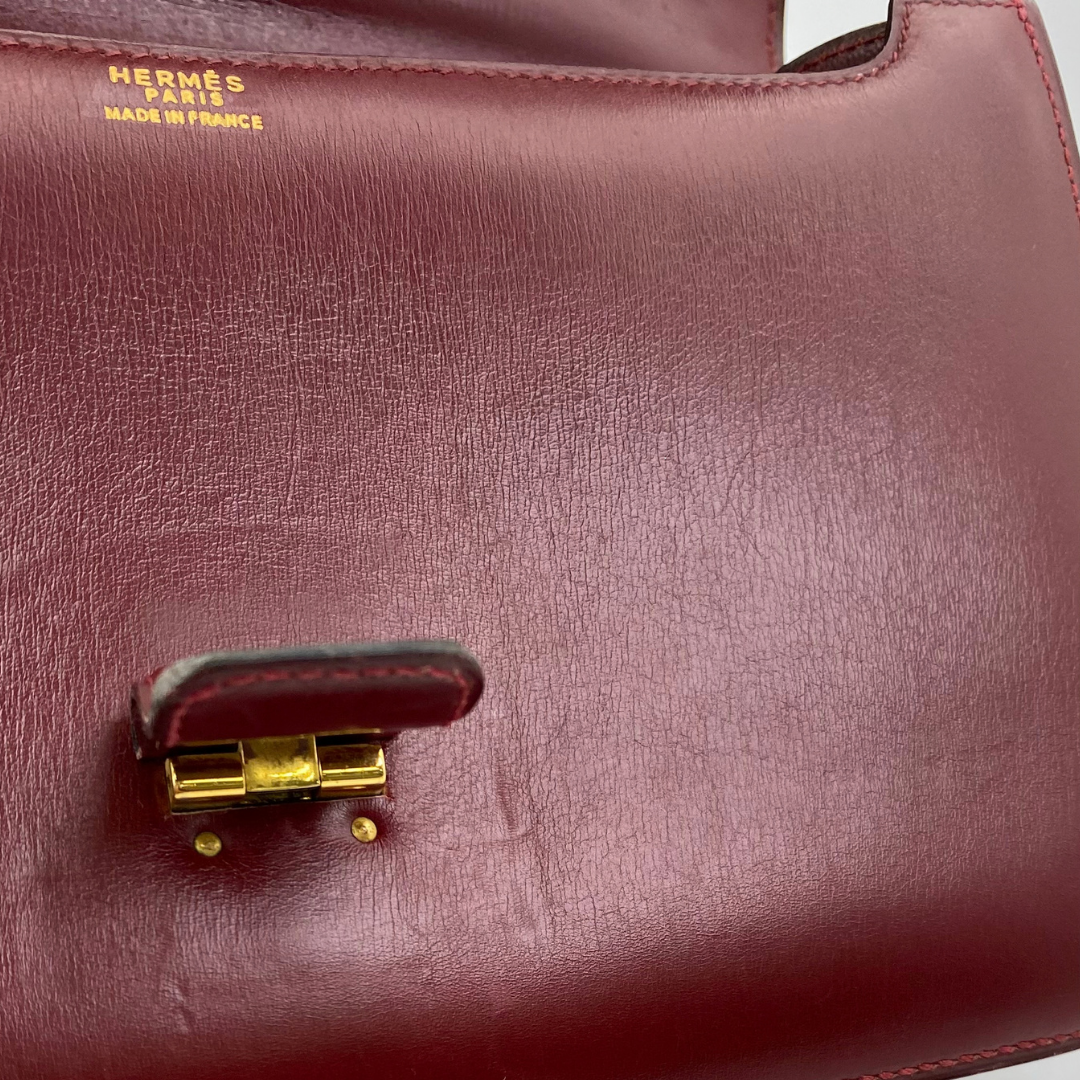 Akemi, 1976 Sorogne Rouge H Boxcalf Gold Hardware with stamp 〇F