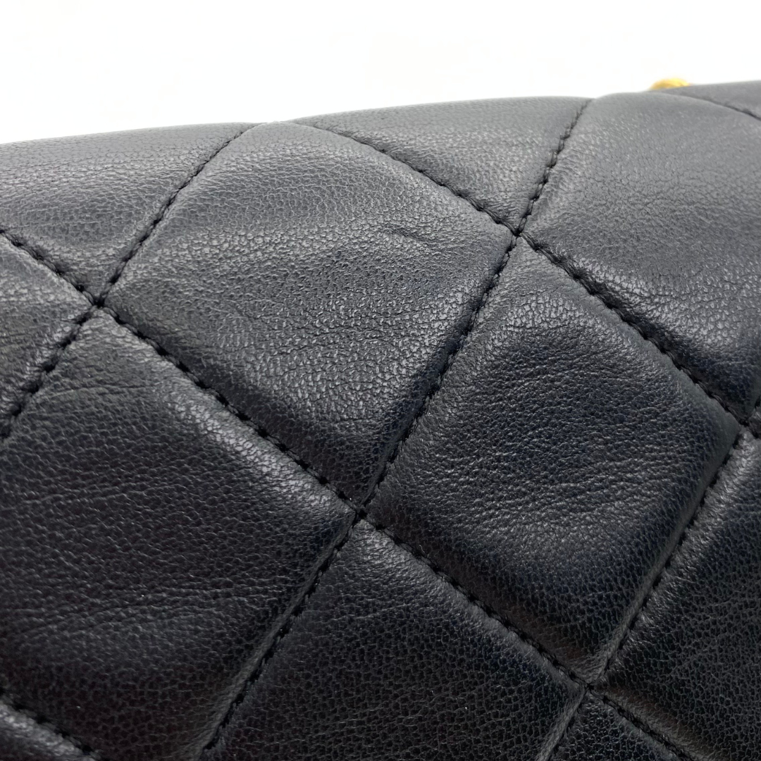 Artem, 4 Series Black Lambskin Tab Border with seal only