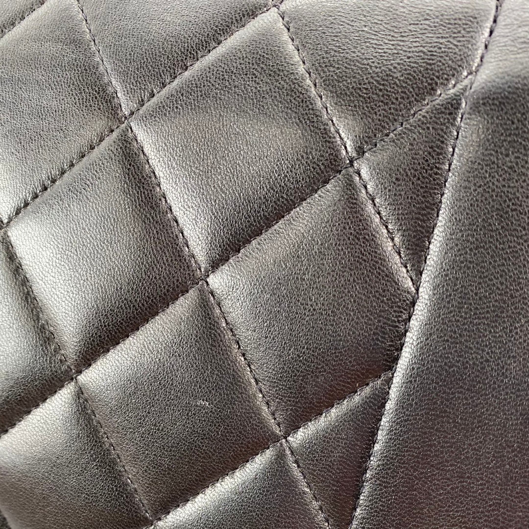 Sorenza, 2 Series Medium Diana Black Lambskin with seal and card