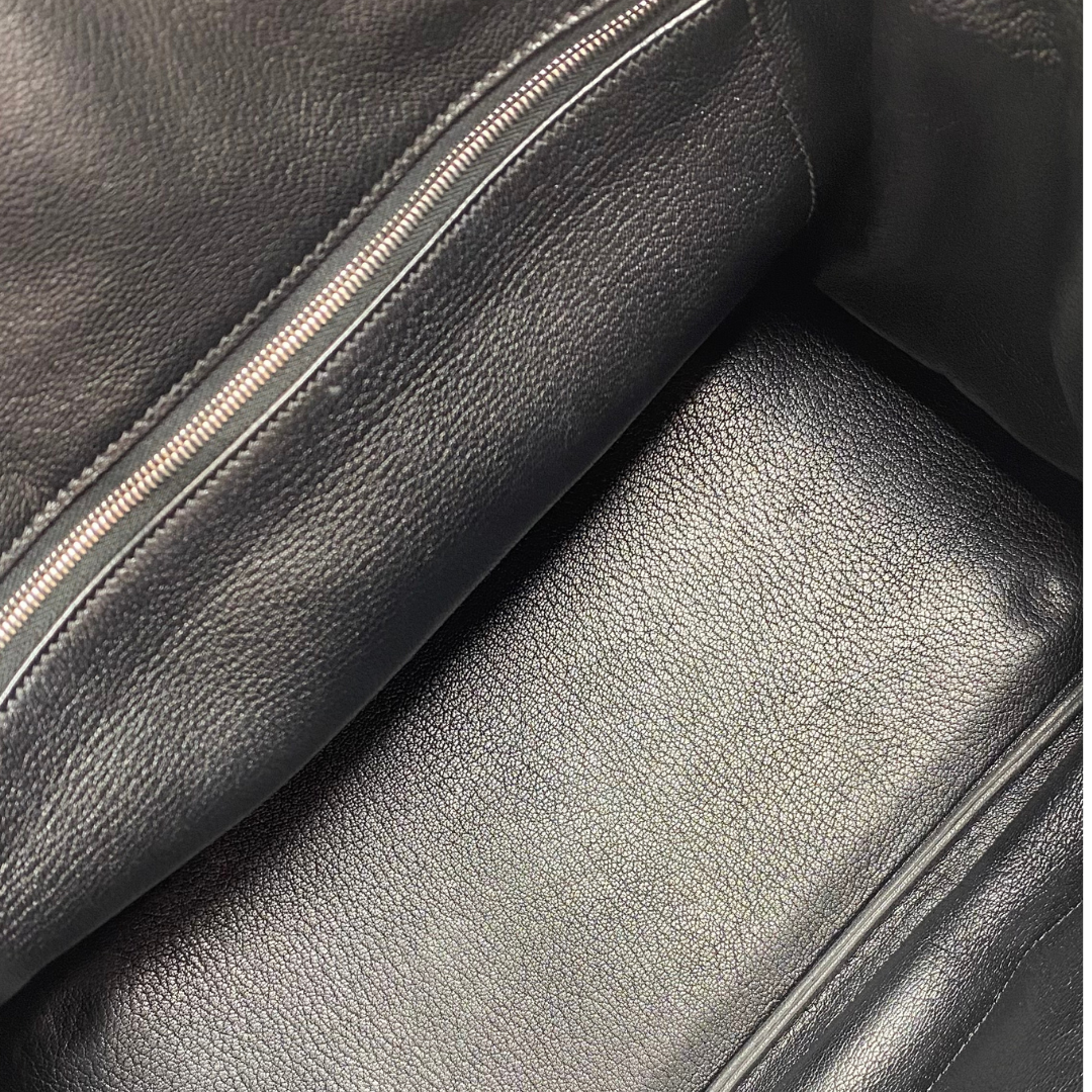 Avenor, 2000 Hat A Courroies 32 Black Togo Silver Hardware with □D