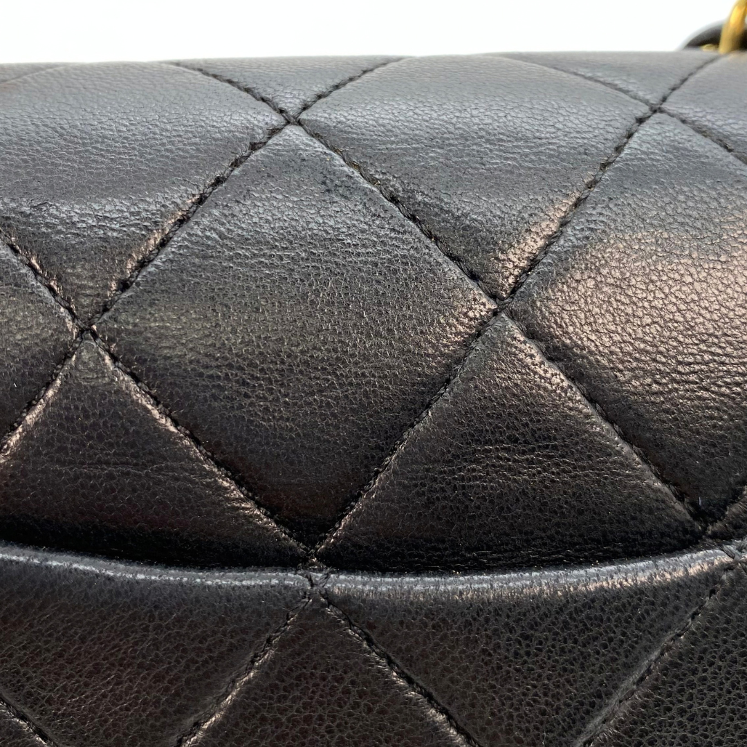Michiru, 1 Series Square 17cm Black Lambskin with seal and card
