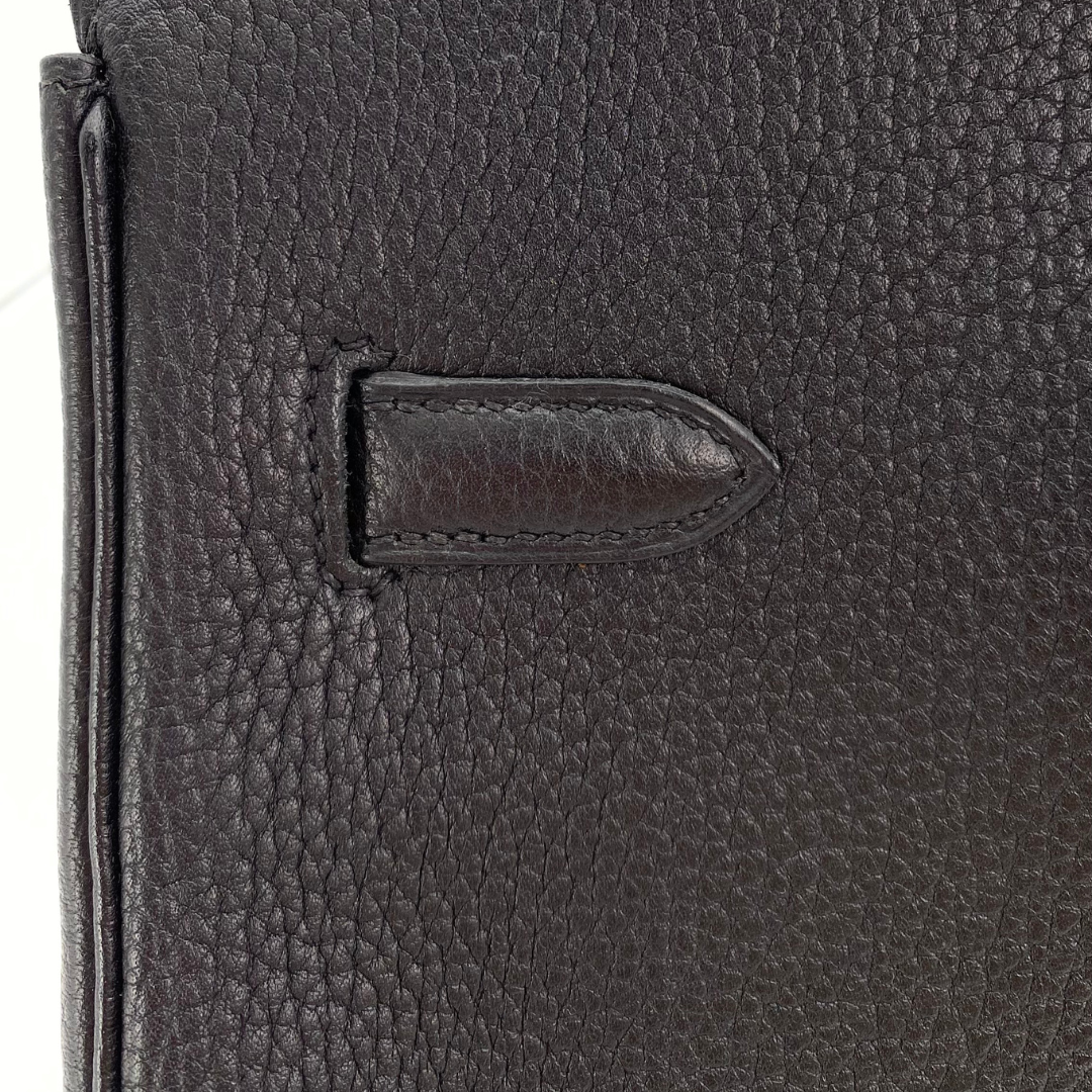 Tavian, 2000 Birkin 35 Black Togo with stamp □D