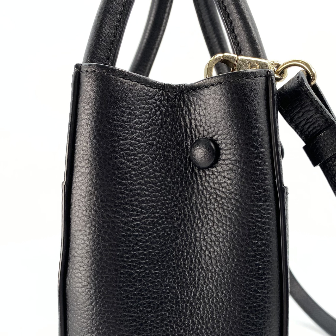 Brodie, 23 Series Neo Excecutive Tote Black Leather with seal and card
