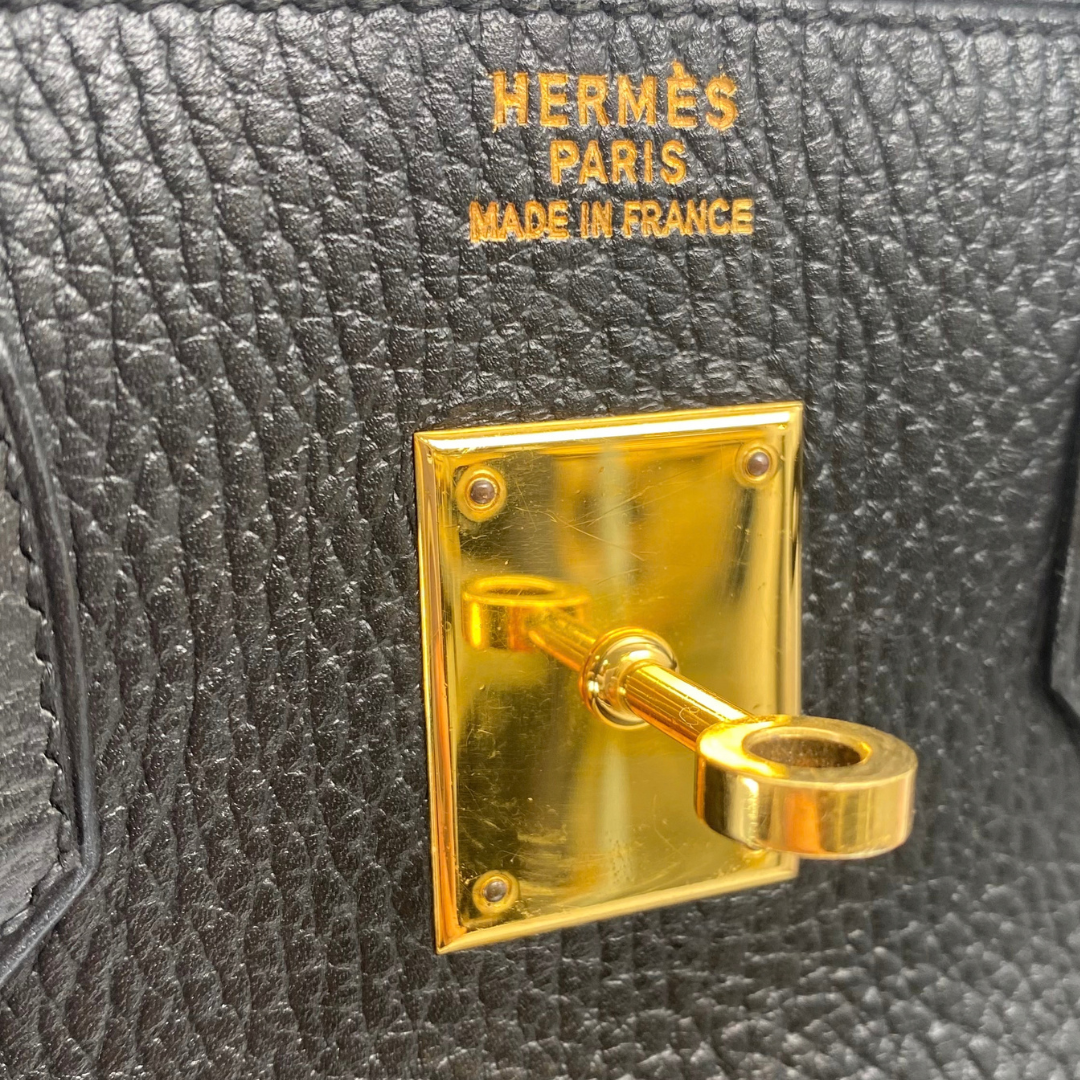Ruri, 1996 Haut A Courroies 32 Black Ardennes Gold Hardware with stamp 〇Z