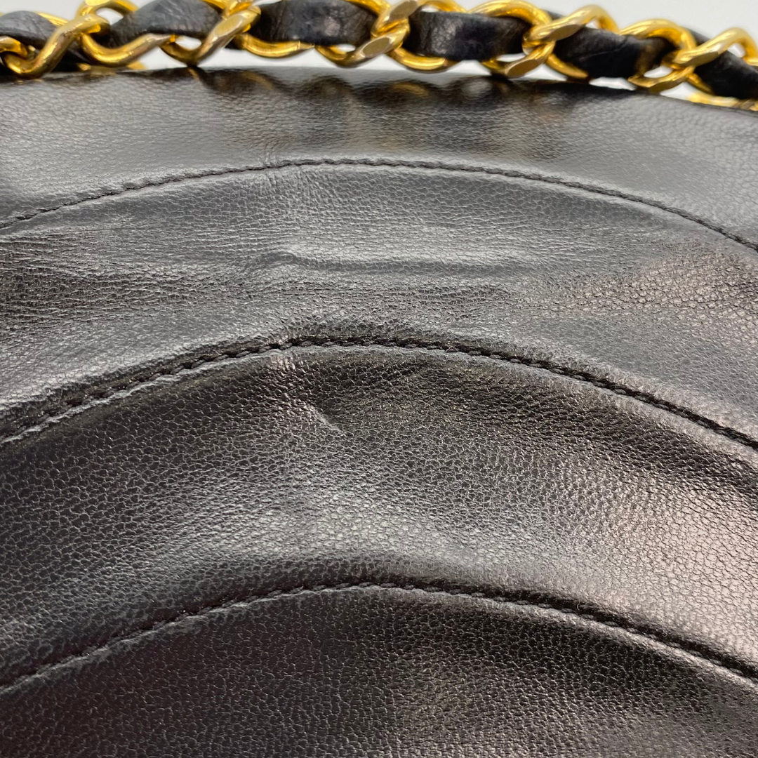 Awino, 1 Series Wave Stitch Black Lambskin with seal only