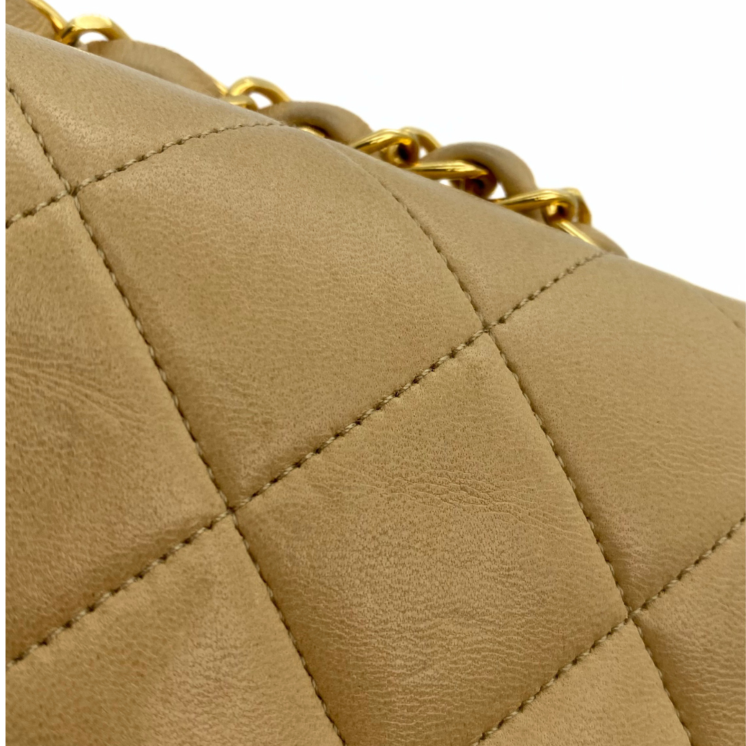 Omara, 2 Series Small Diana Beige Lambskin with seal and card