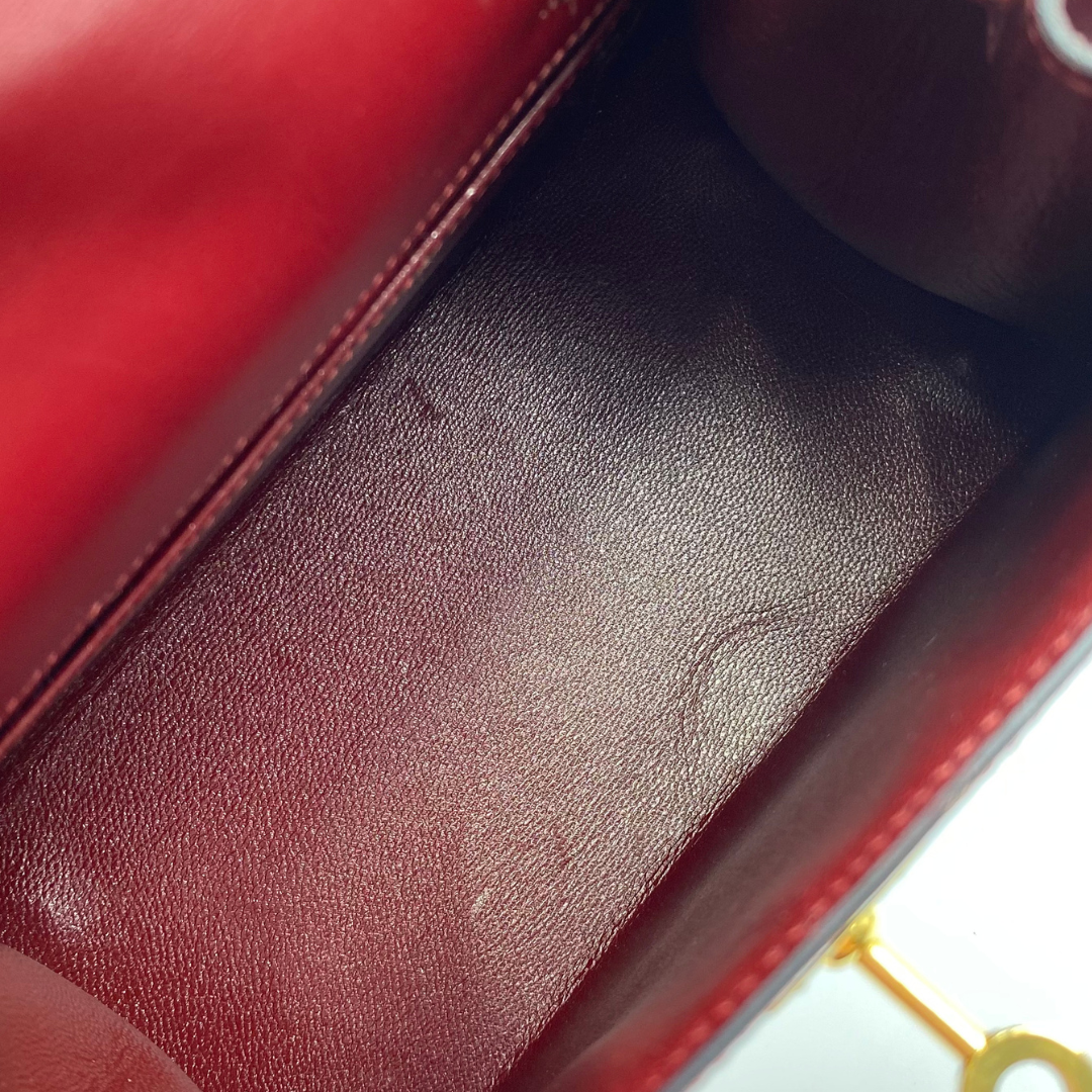 Manju, vintage Kelly 20 Rouge H Box stamp is not clear