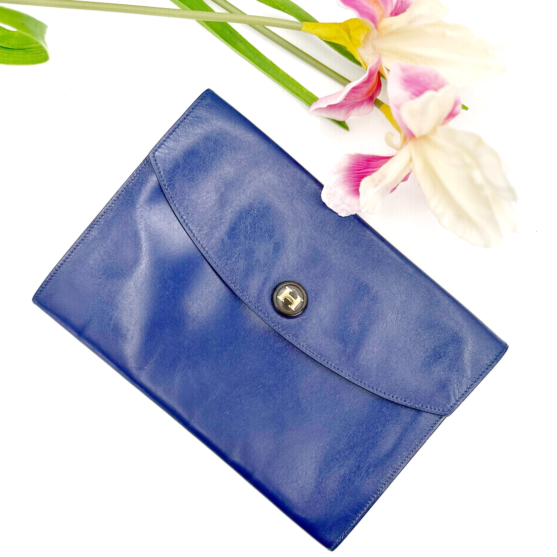 Men's Vintage Tommy Traveler Zippered Leather Vanity Travel