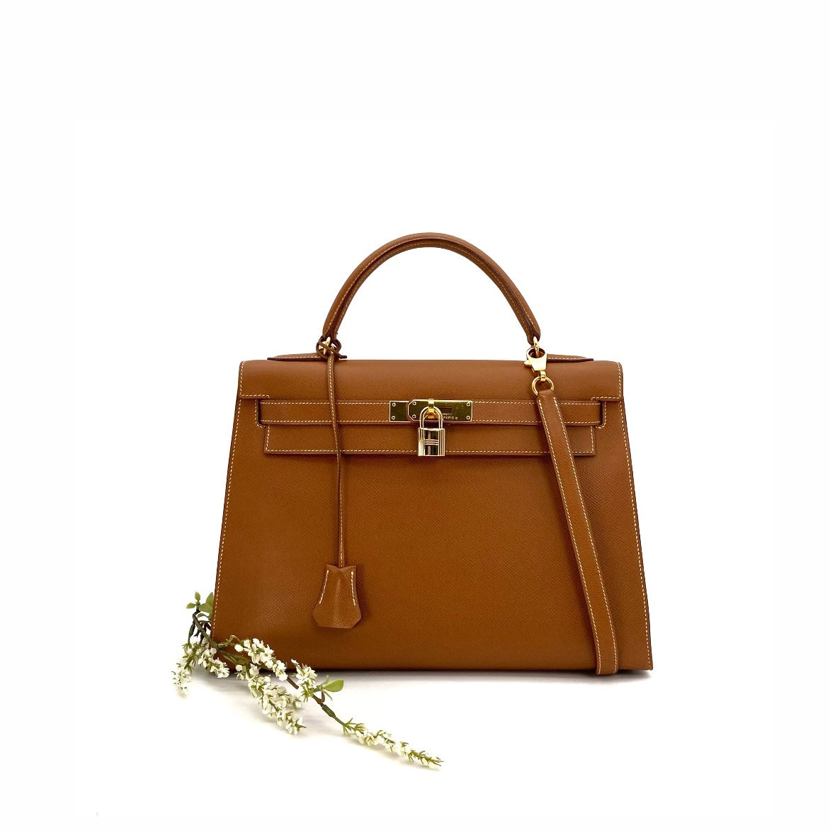 Attila, 1992 Kelly 32 Sellier Gold Courchevel with stamp 〇V