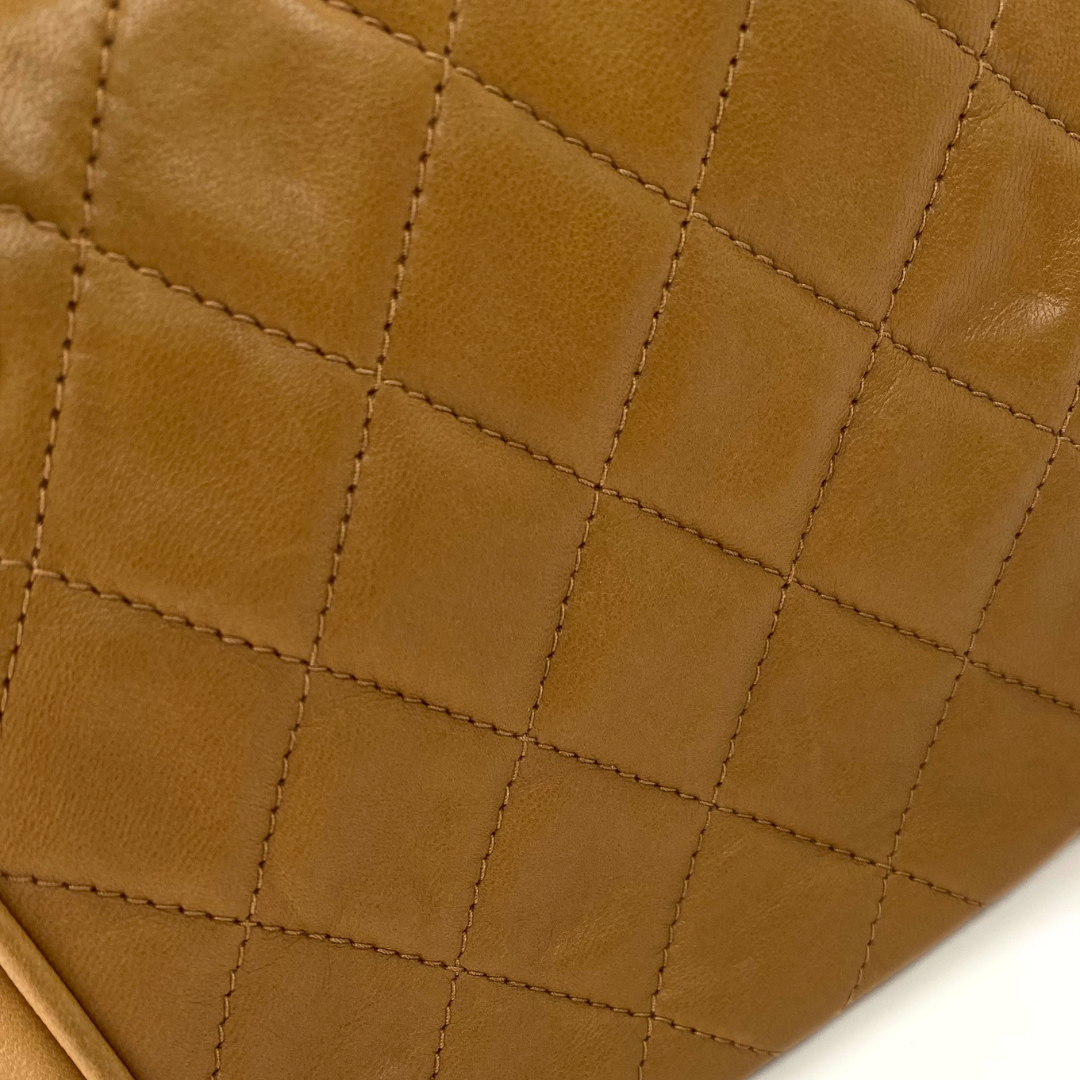 Kotone, 3 Series Matelasse Brown Lambskin with seal and card