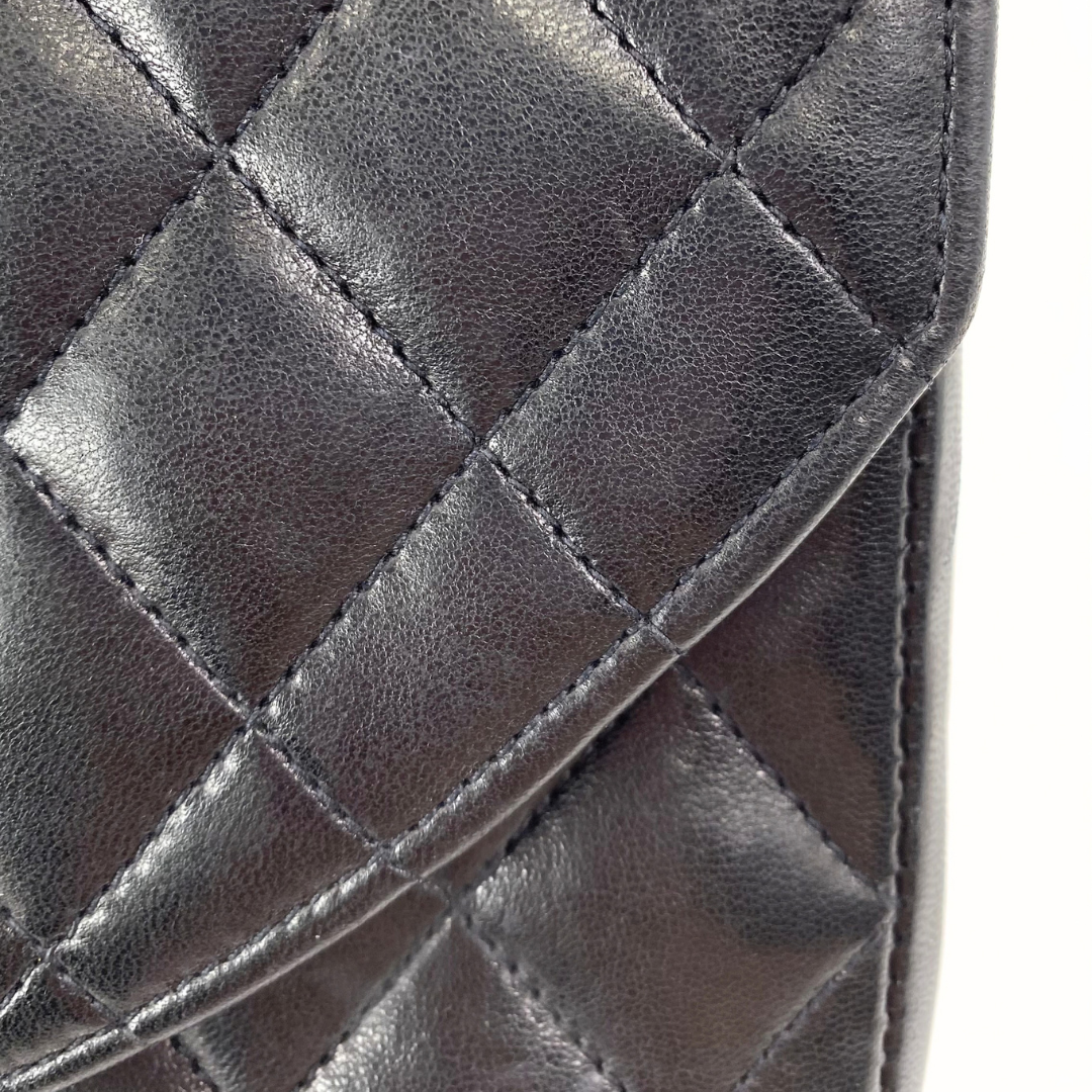 Kosei, 0 Series Half Moon Black Lambskin with seal and card