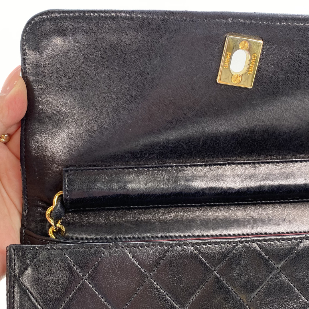 Aramis, 0 Series Matelasse Black Lambskin with seal only
