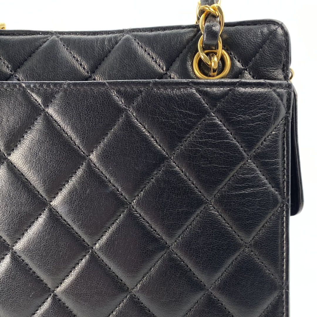 Otto, 4 Series Black Lambskin Envelope Pocket Flap with seal only