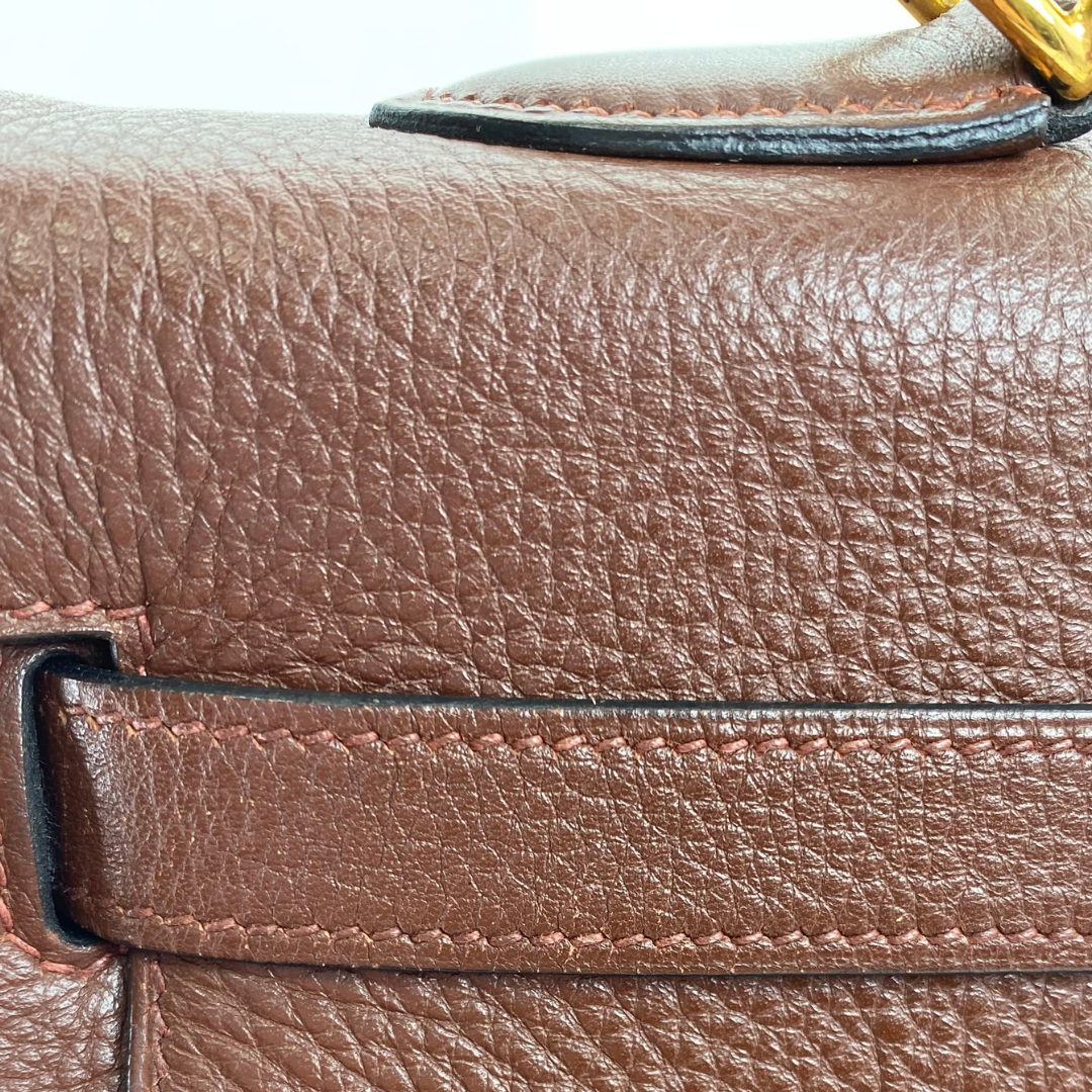 Tsubasa, 2000 Kelly 35 Retourne Marron Fonce Togo with stamp □D