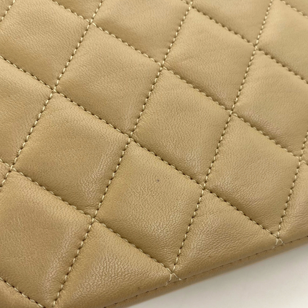 Sayaka, 1 Series Half Moon Beige Lambskin with seal and card