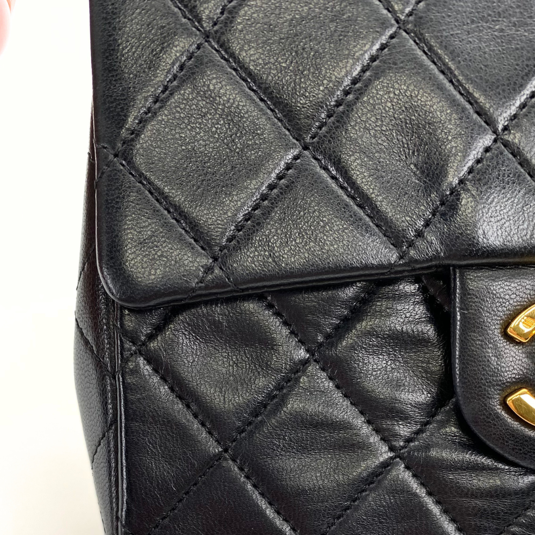 Hayato, 2 Series Mini Sq17 Black Lambskin with Bijoux Chain with seal only