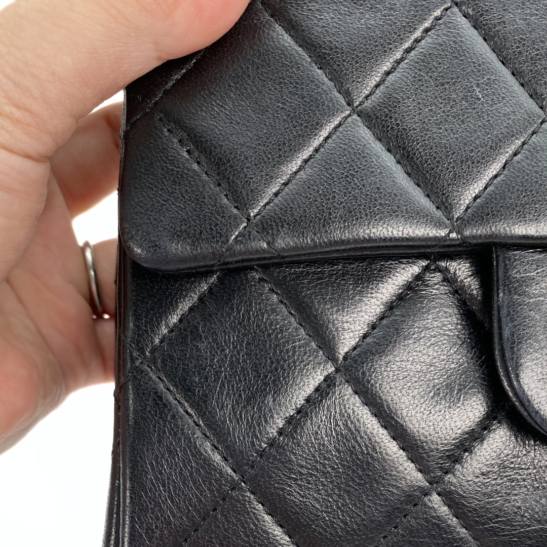 Alora, 0 Series Mini Square 17cm Black Lambskin with seal and card