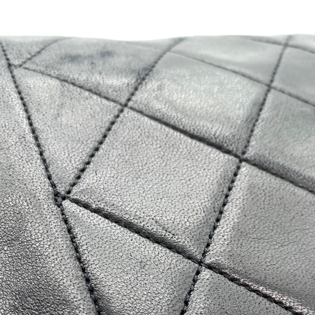 Ruslan, 1 Series Small Tab Border Black Lambskin with seal and card
