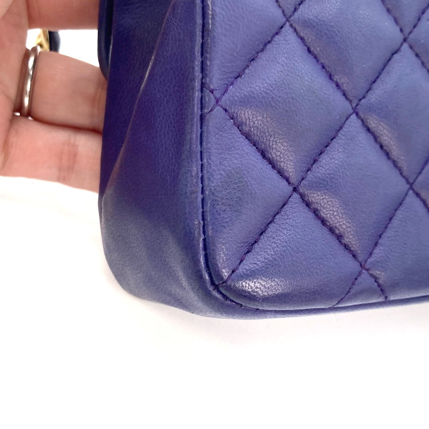 Nadia, 0 Series 20cm Mini Purple Lambskin with seal only