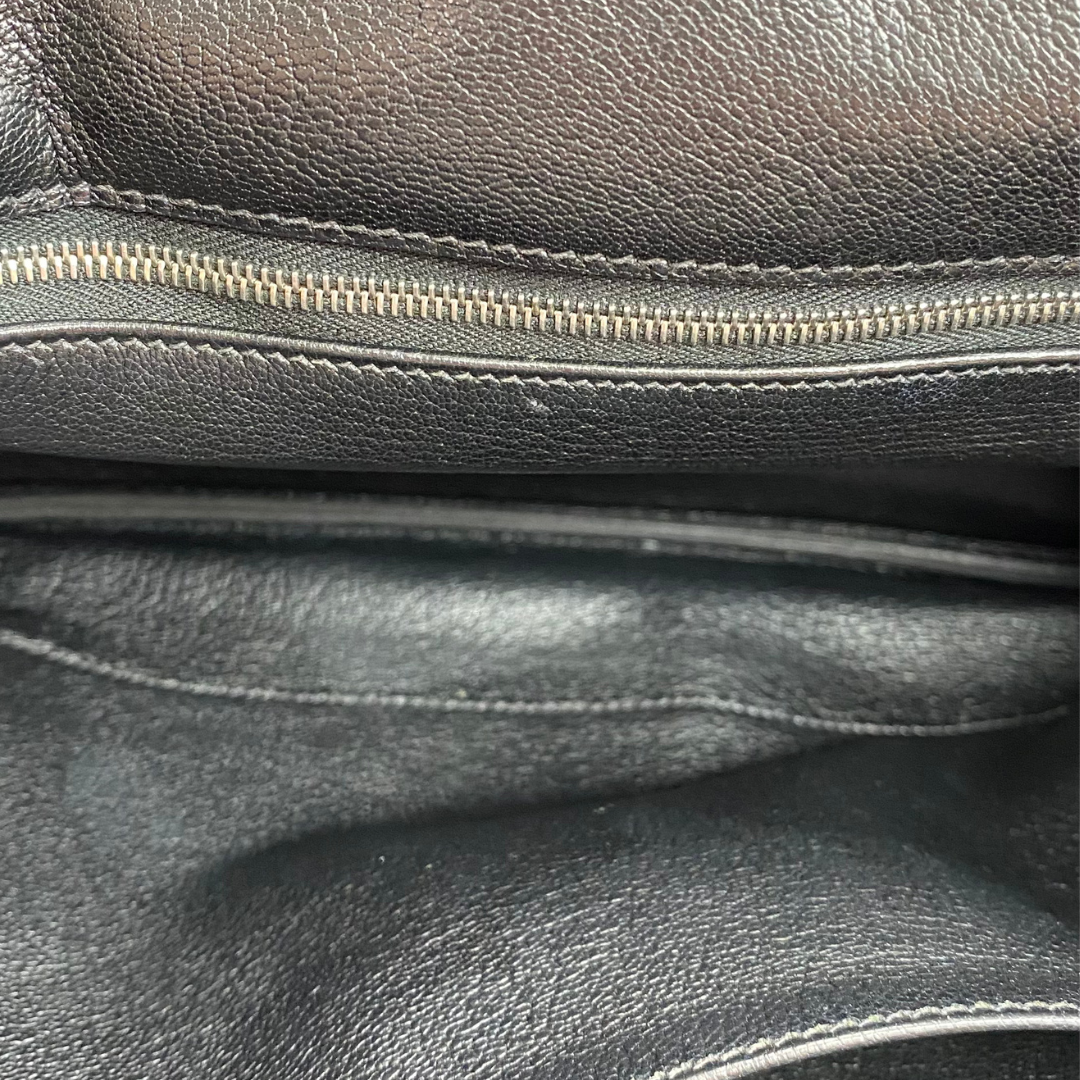 Avenor, 2000 Hat A Courroies 32 Black Togo Silver Hardware with □D