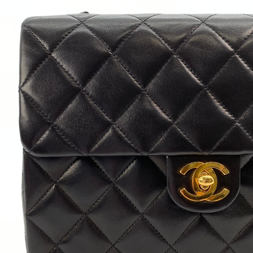 Varun, 2 Series Square 20cm Black Lambskin with seal and card