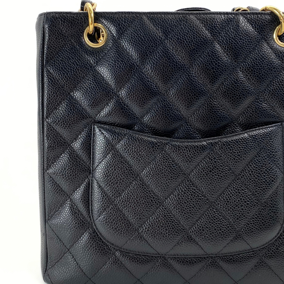 Mahina, 9 Series PST Tote Black Caviar with seal and card