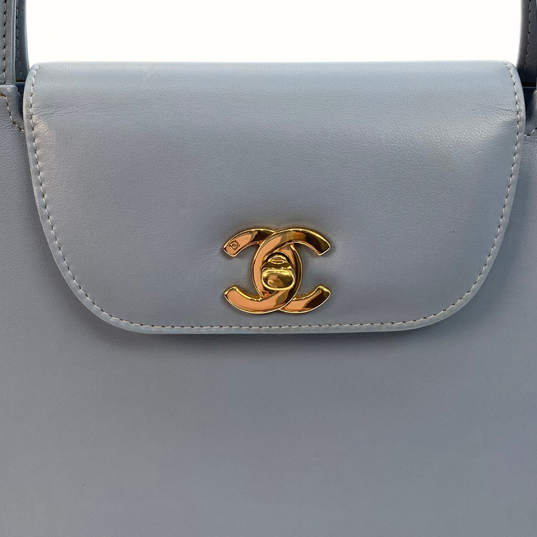 Helma, 5 Series Kelly Light Blue Lambskin with seal only