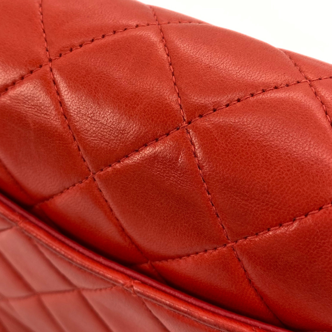 Lola, 6 Series Mini Square 17 Red Lambskin with seal only