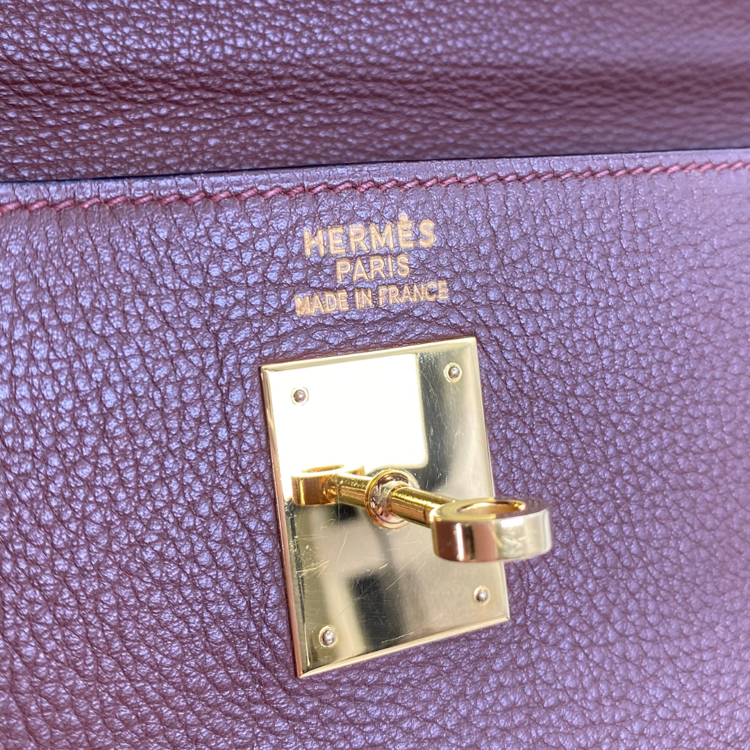 Tsubasa, 2000 Kelly 35 Retourne Marron Fonce Togo with stamp □D